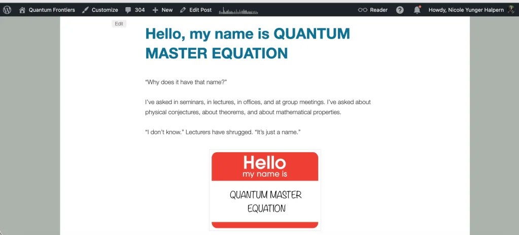Quantum Master Equations
