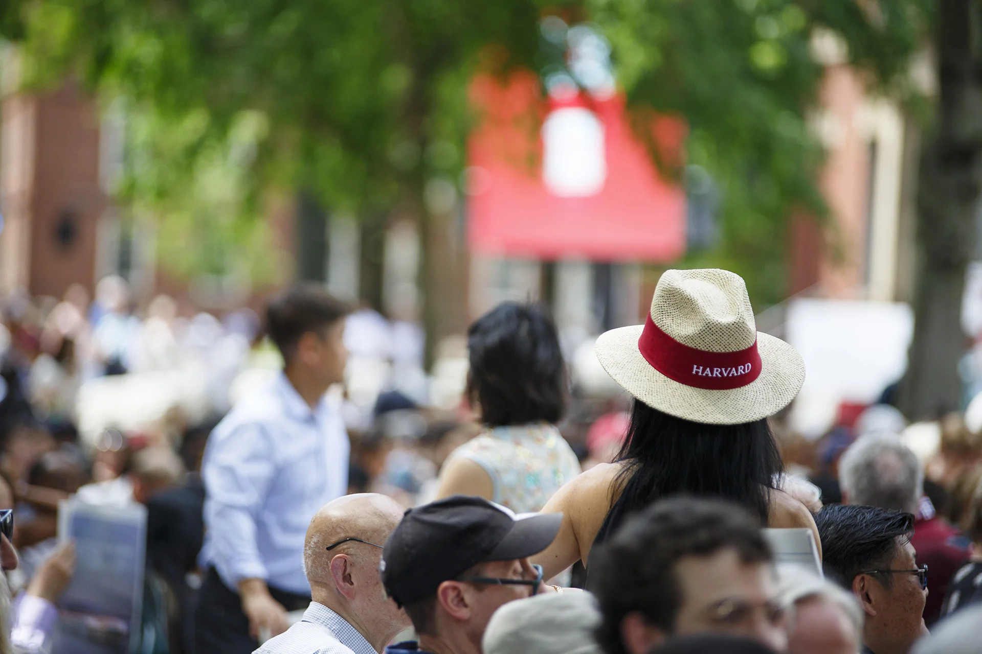 Harvard seniors gather for Class Day.